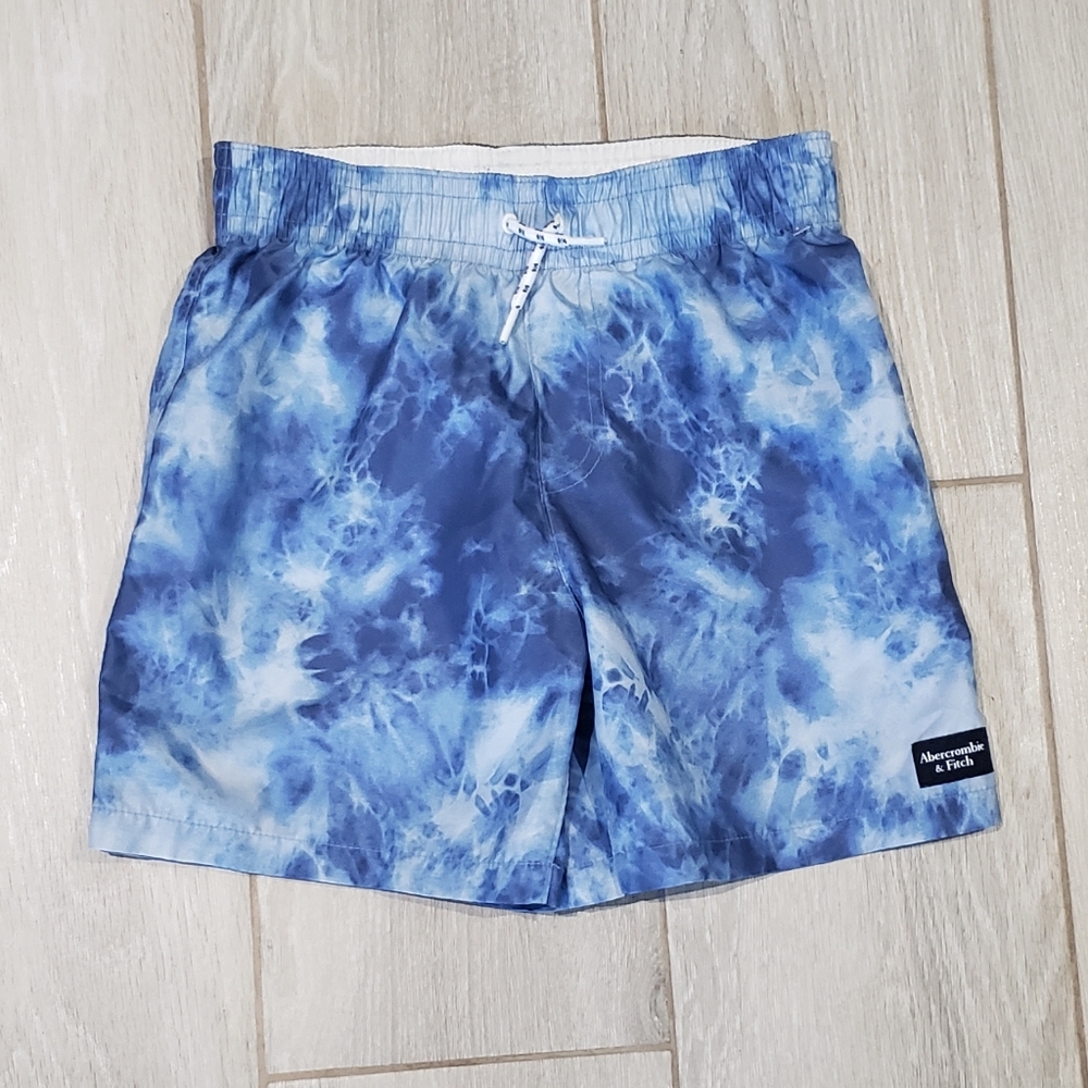 Abercrombie kids Blue Tie-Dye Swim Trunks